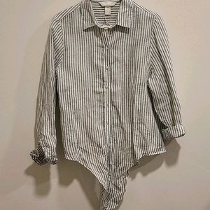 Striped Linen Blouse